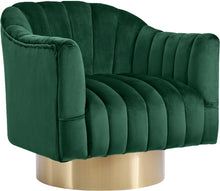 Load image into Gallery viewer, Farrah Green Velvet Accent Chair image
