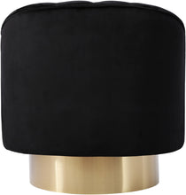 Load image into Gallery viewer, Farrah Black Velvet Accent Chair
