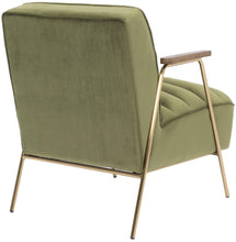 Load image into Gallery viewer, Woodford Olive Velvet Accent Chair
