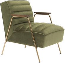 Load image into Gallery viewer, Woodford Olive Velvet Accent Chair image
