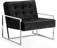 Load image into Gallery viewer, Alexis Black Velvet Accent Chair image
