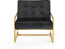 Load image into Gallery viewer, Pierre Black Velvet Accent Chair
