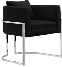 Load image into Gallery viewer, Pippa Black Velvet Accent Chair image
