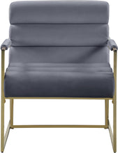 Load image into Gallery viewer, Wayne Grey Velvet Accent Chair
