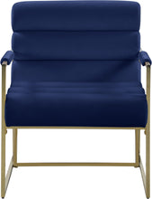 Load image into Gallery viewer, Wayne Navy Velvet Accent Chair
