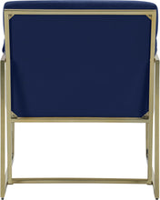 Load image into Gallery viewer, Wayne Navy Velvet Accent Chair

