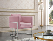 Load image into Gallery viewer, Pippa Pink Velvet Accent Chair
