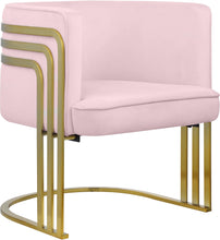 Load image into Gallery viewer, Rays Pink Velvet Accent Chair image
