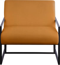 Load image into Gallery viewer, Industry Cognac Faux Leather Accent Chair
