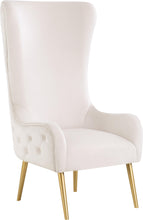 Load image into Gallery viewer, Alexander Cream Velvet Accent Chair image
