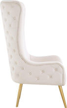 Load image into Gallery viewer, Alexander Cream Velvet Accent Chair
