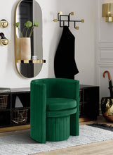Load image into Gallery viewer, Selena Green Velvet Accent Chair and Ottoman Set
