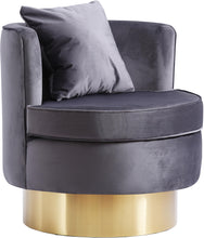 Load image into Gallery viewer, Kendra Grey Velvet Accent Chair image
