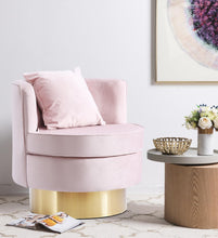 Load image into Gallery viewer, Kendra Pink Velvet Accent Chair
