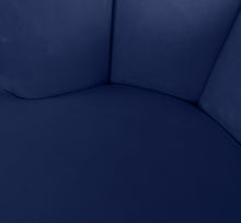 Load image into Gallery viewer, Lily Navy Velvet Accent Chair
