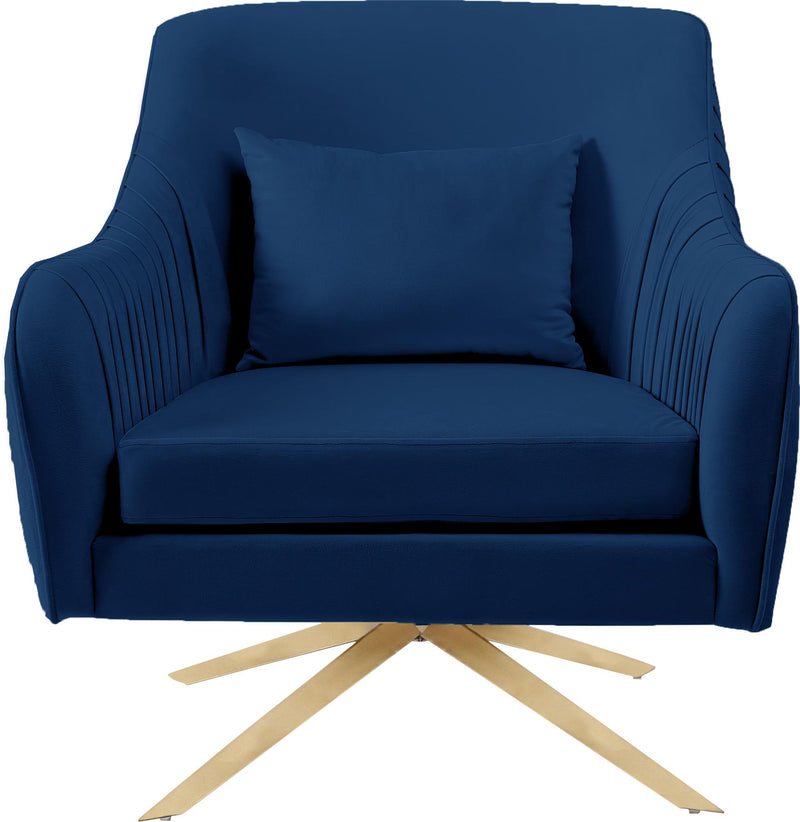 Paloma Navy Velvet Accent Chair