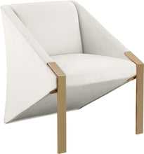 Load image into Gallery viewer, Rivet Cream Velvet Accent Chair image
