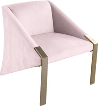 Load image into Gallery viewer, Rivet Pink Velvet Accent Chair
