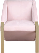 Load image into Gallery viewer, Rivet Pink Velvet Accent Chair
