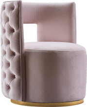 Load image into Gallery viewer, Theo Pink Velvet Accent Chair image
