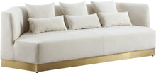Load image into Gallery viewer, Marquis Cream Velvet Sofa image
