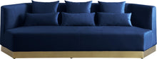 Load image into Gallery viewer, Marquis Navy Velvet Sofa
