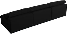 Load image into Gallery viewer, Serene Black Linen Fabric Deluxe Cloud Modular Armless Sofa

