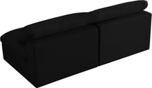 Load image into Gallery viewer, Serene Black Linen Fabric Deluxe Cloud Modular Armless Sofa
