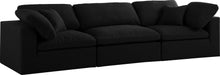 Load image into Gallery viewer, Serene Black Linen Fabric Deluxe Cloud Modular Sofa image
