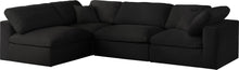 Load image into Gallery viewer, Serene Black Linen Fabric Deluxe Cloud Modular Sectional
