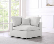 Load image into Gallery viewer, Serene Cream Linen Fabric Deluxe Cloud Corner Chair
