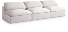 Load image into Gallery viewer, Serene Cream Linen Fabric Deluxe Cloud Modular Armless Sofa image
