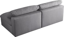Load image into Gallery viewer, Serene Grey Linen Fabric Deluxe Cloud Modular Armless Sofa
