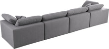 Load image into Gallery viewer, Serene Grey Linen Fabric Deluxe Cloud Modular Sofa
