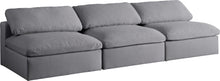 Load image into Gallery viewer, Serene Grey Linen Fabric Deluxe Cloud Modular Armless Sofa image
