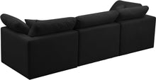 Load image into Gallery viewer, Plush Black Velvet Standard Cloud Modular Sofa
