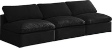 Load image into Gallery viewer, Plush Black Velvet Standard Cloud Modular Sofa

