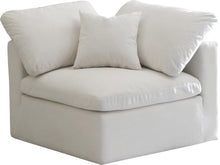 Load image into Gallery viewer, Plush Cream Velvet Standard Cloud Modular Corner Chair image
