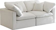 Load image into Gallery viewer, Plush Cream Velvet Standard Cloud Modular Sofa
