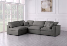 Load image into Gallery viewer, Plush Grey Velvet Standard Cloud Modular Sectional
