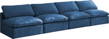 Load image into Gallery viewer, Plush Navy Velvet Standard Cloud Modular Sofa
