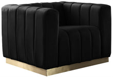 Load image into Gallery viewer, Marlon Black Velvet Chair image
