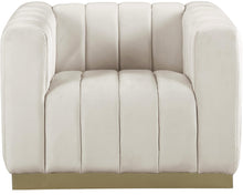 Load image into Gallery viewer, Marlon Cream Velvet Chair
