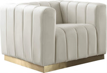 Load image into Gallery viewer, Marlon Cream Velvet Chair image
