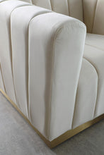 Load image into Gallery viewer, Marlon Cream Velvet Chair
