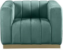 Load image into Gallery viewer, Marlon Mint Velvet Chair
