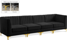 Load image into Gallery viewer, Alina Black Velvet Modular Sofa image
