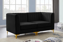 Load image into Gallery viewer, Alina Black Velvet Modular Sofa
