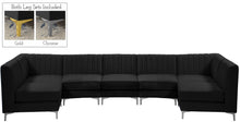 Load image into Gallery viewer, Alina Black Velvet Modular Sectional
