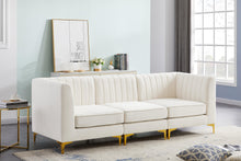 Load image into Gallery viewer, Alina Cream Velvet Modular Sofa
